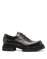 schwarze Leder Oxford Schuhe von JORDANLUCA