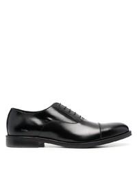 schwarze Leder Oxford Schuhe von Karl Lagerfeld