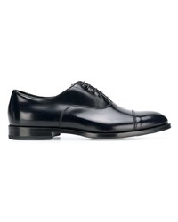 schwarze Leder Oxford Schuhe von Doucal's