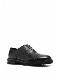 schwarze Leder Oxford Schuhe von Henderson Baracco