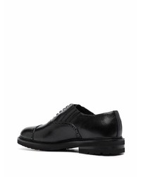 schwarze Leder Oxford Schuhe von Henderson Baracco