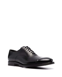 schwarze Leder Oxford Schuhe von Henderson Baracco