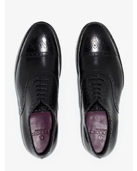 schwarze Leder Oxford Schuhe von Grenson