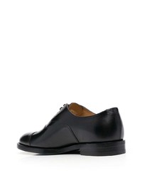 schwarze Leder Oxford Schuhe von Brunello Cucinelli