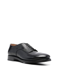 schwarze Leder Oxford Schuhe von Alberto Fasciani