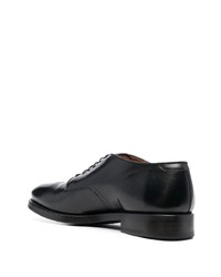 schwarze Leder Oxford Schuhe von Alberto Fasciani