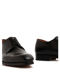 schwarze Leder Oxford Schuhe von Magnanni