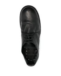 schwarze Leder Oxford Schuhe von Guidi