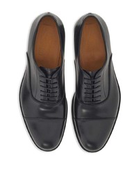 schwarze Leder Oxford Schuhe von Ferragamo