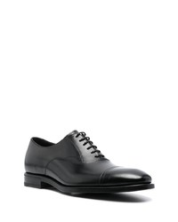 schwarze Leder Oxford Schuhe von Henderson Baracco