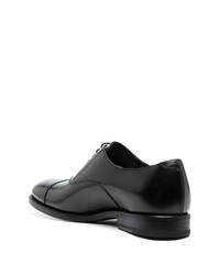 schwarze Leder Oxford Schuhe von Henderson Baracco