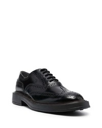 schwarze Leder Oxford Schuhe von Tod's