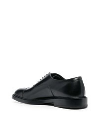 schwarze Leder Oxford Schuhe von Fratelli Rossetti