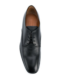 schwarze Leder Oxford Schuhe von Z Zegna