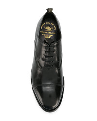 schwarze Leder Oxford Schuhe von Officine Creative