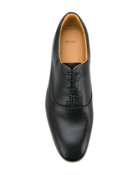 schwarze Leder Oxford Schuhe von BOSS HUGO BOSS