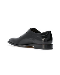 schwarze Leder Oxford Schuhe von Tod's