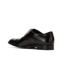 schwarze Leder Oxford Schuhe von Emporio Armani