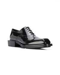 schwarze Leder Oxford Schuhe von Alexander McQueen