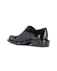 schwarze Leder Oxford Schuhe von Alexander McQueen