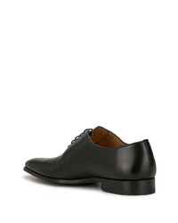 schwarze Leder Oxford Schuhe von Magnanni