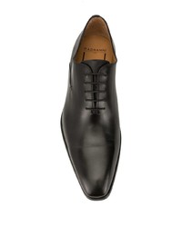 schwarze Leder Oxford Schuhe von Magnanni