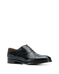 schwarze Leder Oxford Schuhe von Doucal's