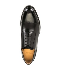 schwarze Leder Oxford Schuhe von Bally