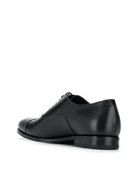 schwarze Leder Oxford Schuhe von Henderson Baracco