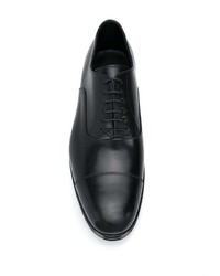 schwarze Leder Oxford Schuhe von Henderson Baracco