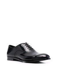 schwarze Leder Oxford Schuhe von Doucal's