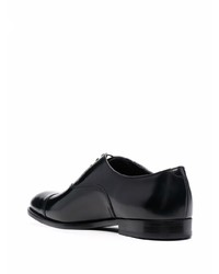 schwarze Leder Oxford Schuhe von Doucal's