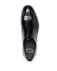 schwarze Leder Oxford Schuhe von Doucal's