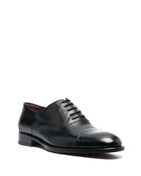 schwarze Leder Oxford Schuhe von Fratelli Rossetti