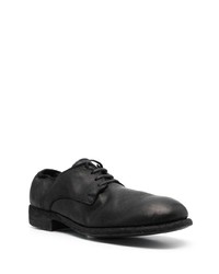 schwarze Leder Oxford Schuhe von Guidi