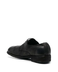 schwarze Leder Oxford Schuhe von Guidi