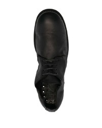 schwarze Leder Oxford Schuhe von Guidi