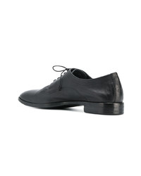 schwarze Leder Oxford Schuhe von Del Carlo