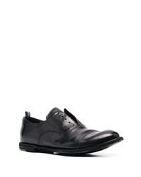 schwarze Leder Oxford Schuhe von Officine Creative