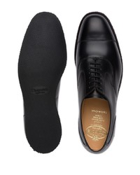 schwarze Leder Oxford Schuhe von Church's