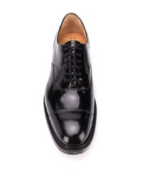 schwarze Leder Oxford Schuhe von Church's