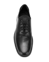 schwarze Leder Oxford Schuhe von Cole Haan