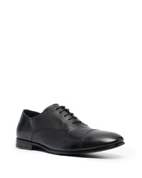 schwarze Leder Oxford Schuhe von Henderson Baracco