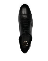 schwarze Leder Oxford Schuhe von Henderson Baracco