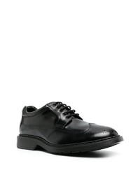schwarze Leder Oxford Schuhe von Hogan