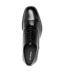 schwarze Leder Oxford Schuhe von Karl Lagerfeld