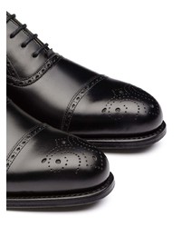 schwarze Leder Oxford Schuhe von Church's