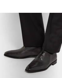 schwarze Leder Oxford Schuhe von Berluti