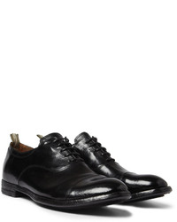 schwarze Leder Oxford Schuhe von Officine Creative