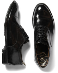 schwarze Leder Oxford Schuhe von Officine Creative